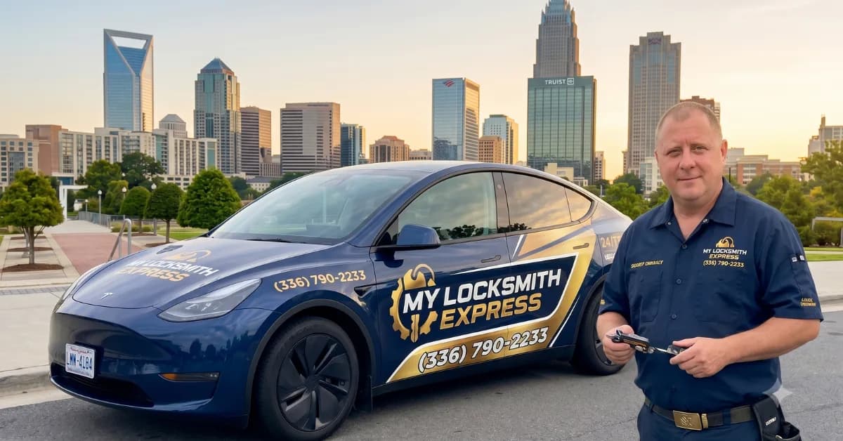 My Locksmith Express mobile unit in Charlotte, NC — 24/7 emergency lockout response